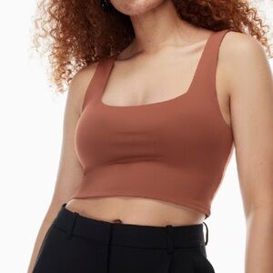RUST EUC Aritzia Babaton Contour Squareneck Crop Tank